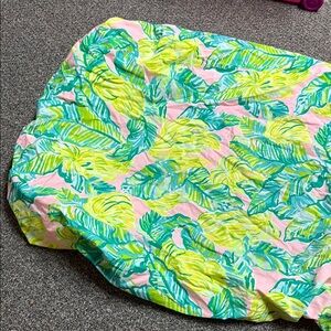 Crib sheet and blanket. Lily Pulitzer for pottery barn